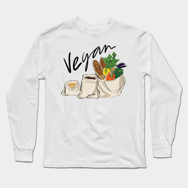 Vegan Long Sleeve T-Shirt by Just beautiful